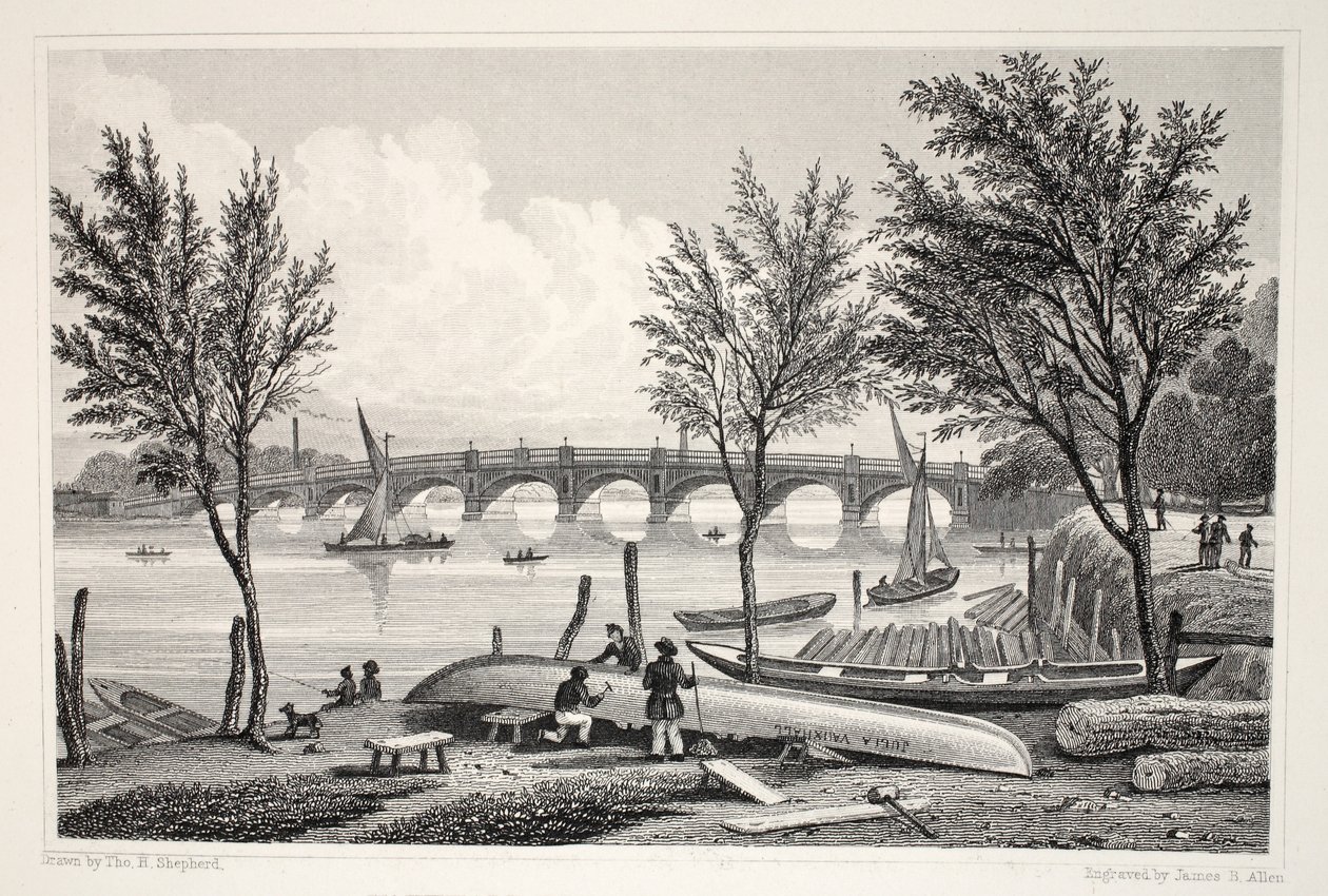 Pont de Vauxhall depuis Millbank, de 