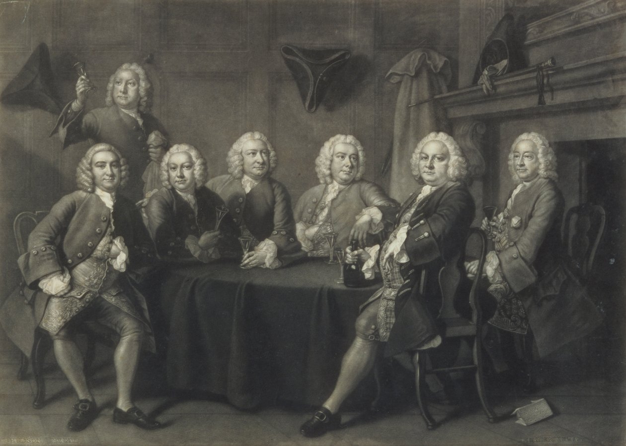 Le club des échevins de Benn, gravé par J. Faber - Thomas Hudson