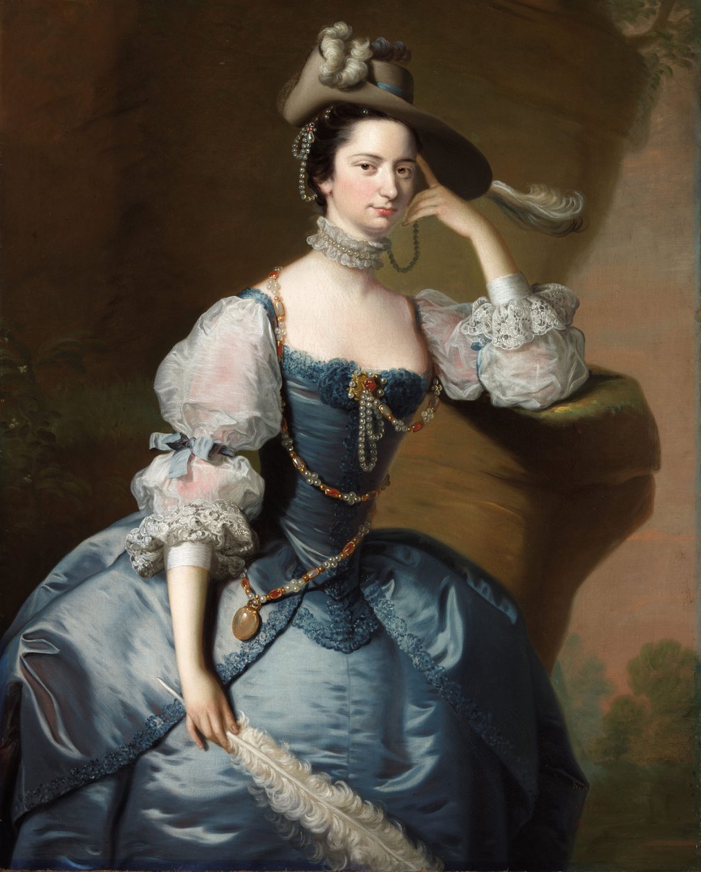 Portrait de Margaret, Lady Oxenden, vers 1755 - Thomas Hudson