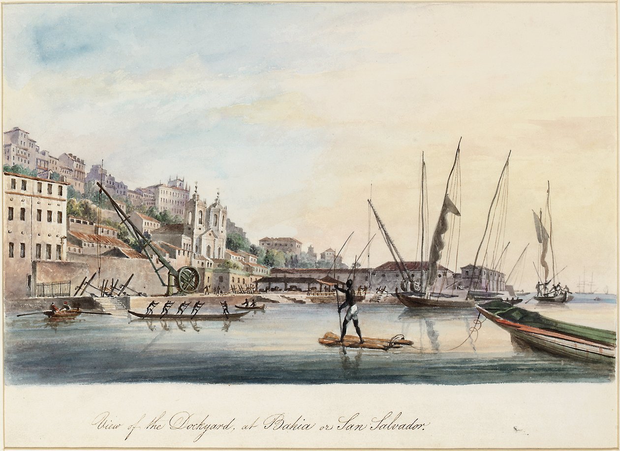 Vue du Chantier Naval, à Bahia ou San Salvador - Thomas L. Hornbrook