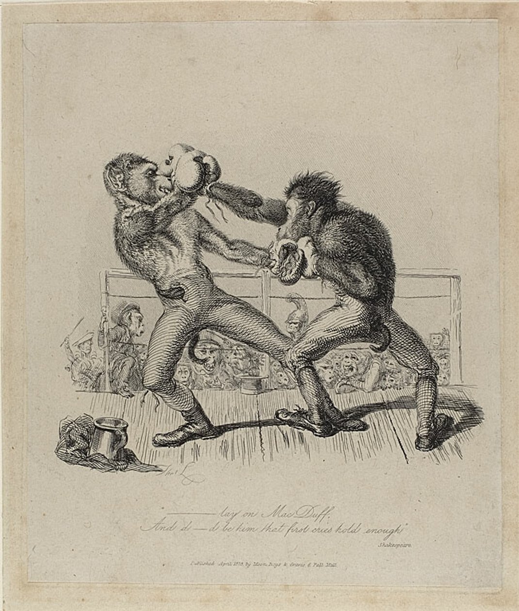 La boxe des singes, de Monkey-ana - Thomas Landseer