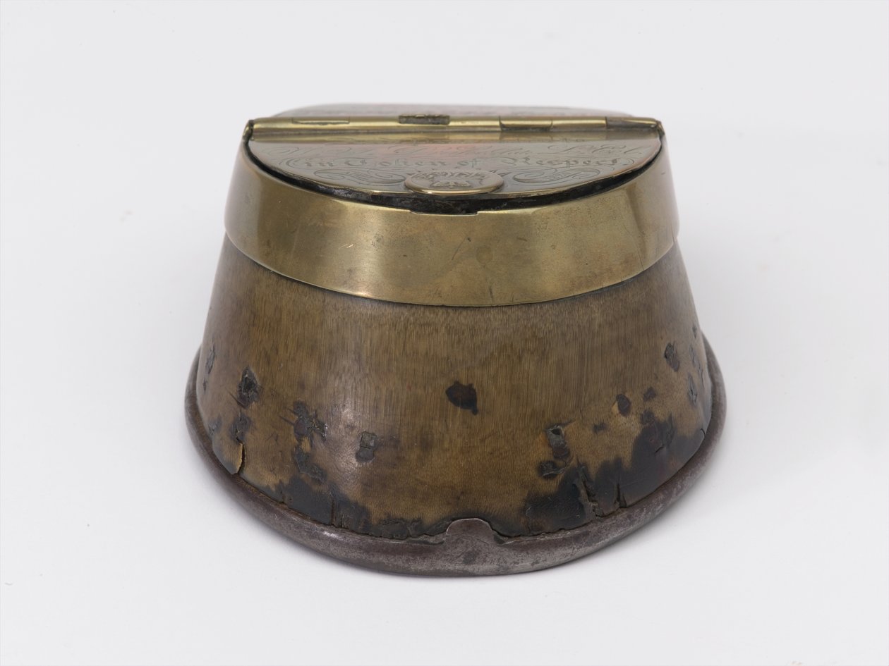 Encrier sabot de cheval appartenant au Capitaine William Tyrwhitt Drake, Royal Horse Guards, vers 1829 - Thomas Lee