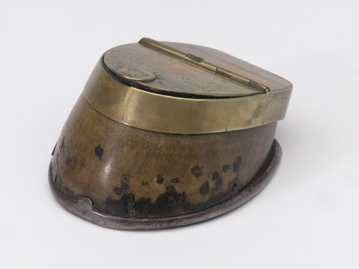 Encrier sabot de cheval appartenant au Capitaine William Tyrwhitt Drake, Royal Horse Guards, vers 1829 - Thomas Lee
