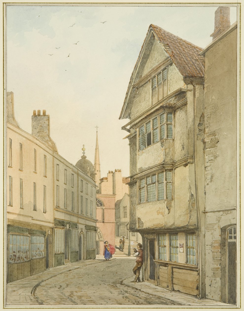 Back Street, vue vers le nord vers Baldwin Street - Thomas Leeson the Elder Rowbotham