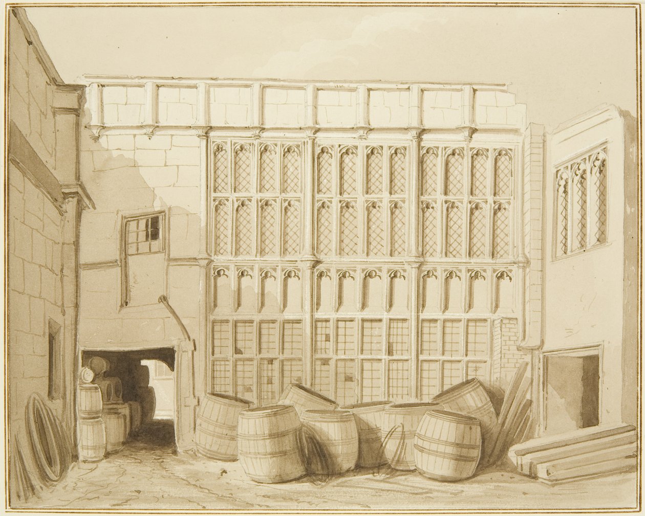 Arrière de la maison de Colston, Small Street - Thomas Leeson the Elder Rowbotham