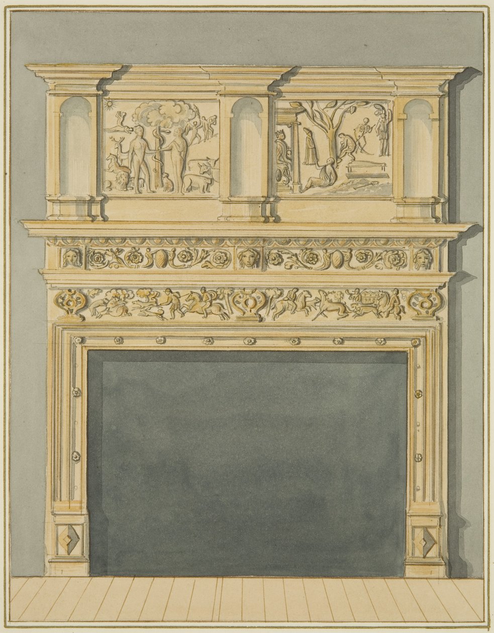 Cheminée au 113 Redcliffe Street - Thomas Leeson the Elder Rowbotham