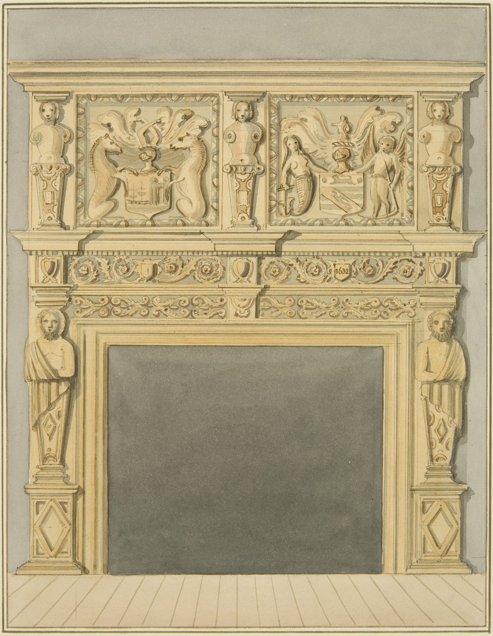 Cheminée datée de 1632, au 128 Redcliffe Street - Thomas Leeson the Elder Rowbotham