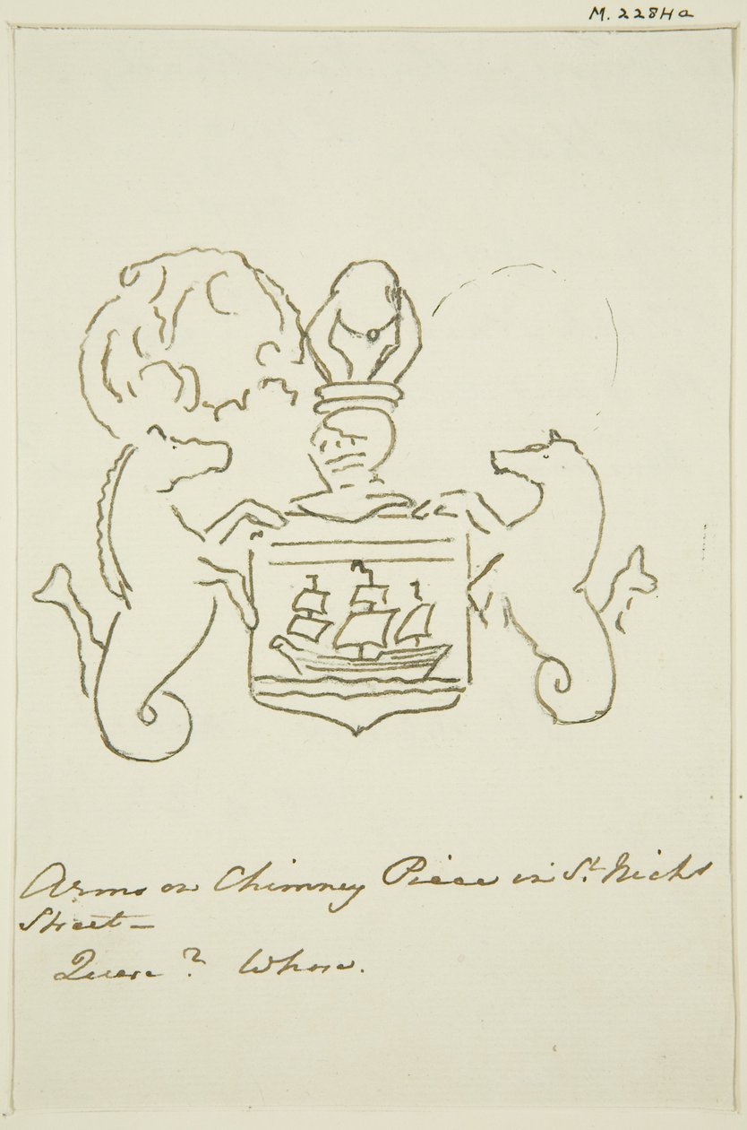 Détail de la cheminée chez Hillier, St Nicholas Street - Thomas Leeson the Elder Rowbotham