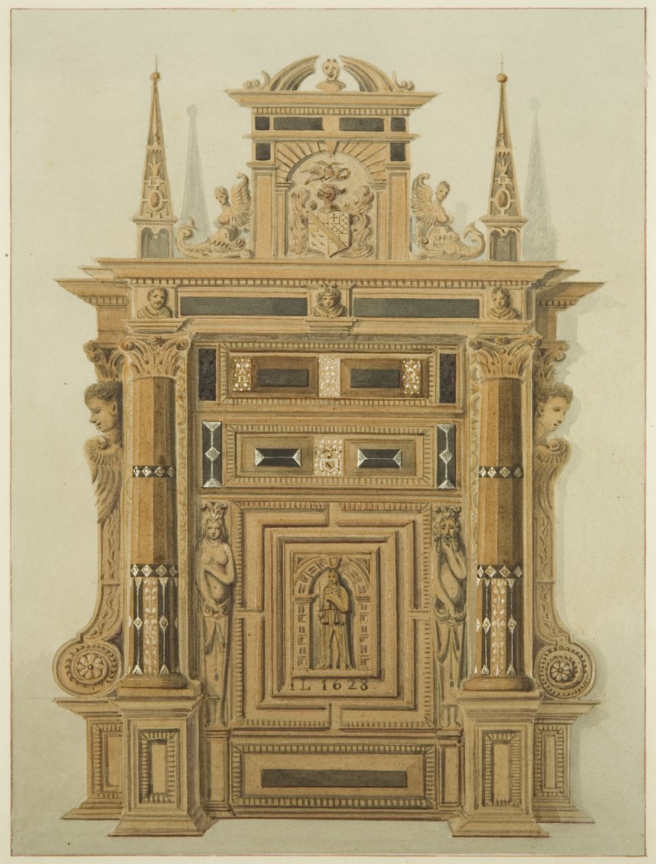 Porte du manoir Langton, sur le Back - Thomas Leeson the Elder Rowbotham