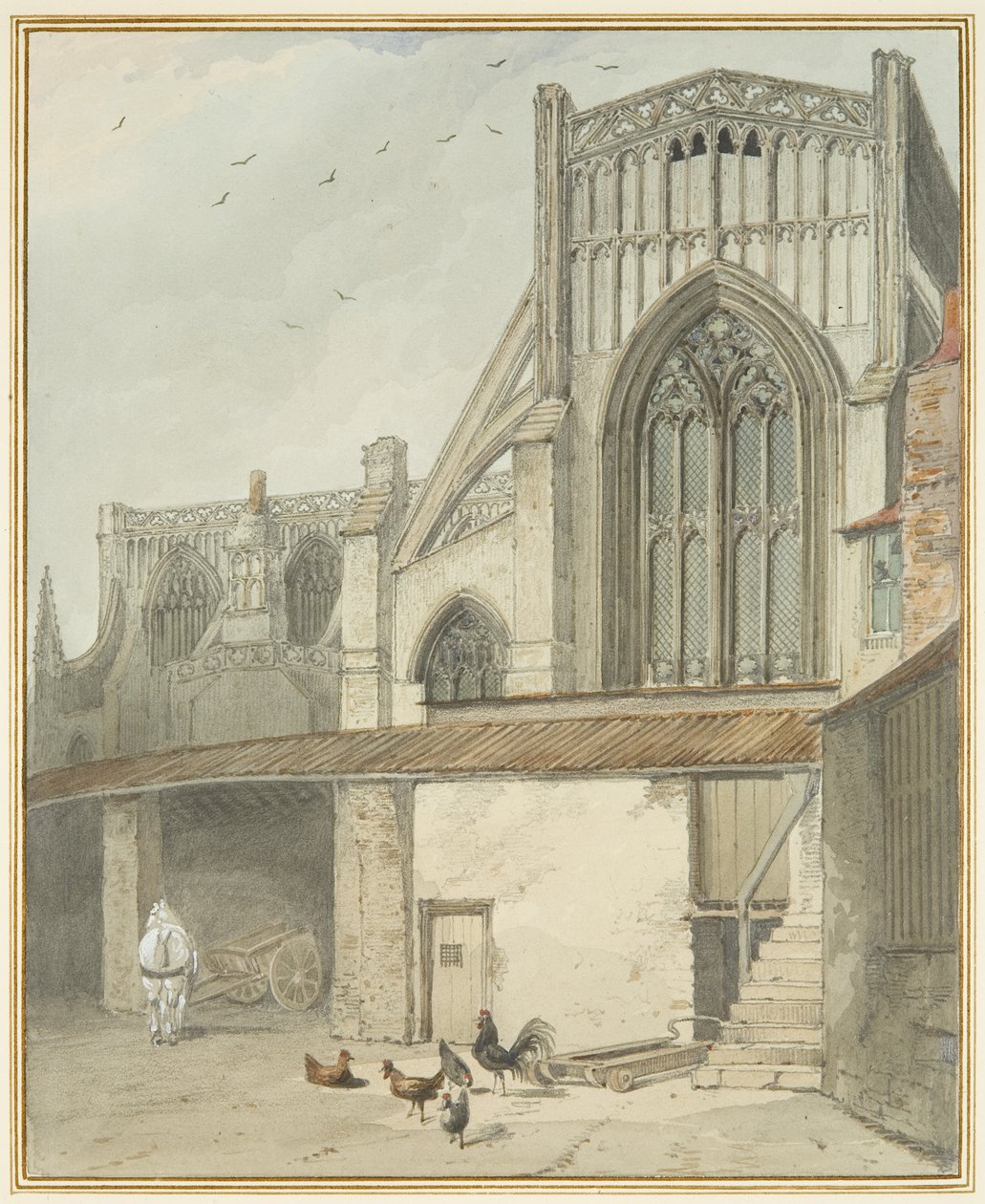 Extrémité du transept nord de St Mary Redcliffe - Thomas Leeson the Elder Rowbotham