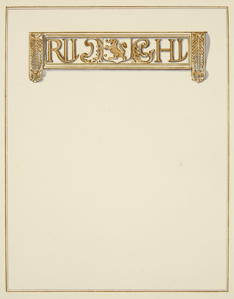 Initiales au-dessus de la porte corinthienne dans Temple Street - Thomas Leeson the Elder Rowbotham