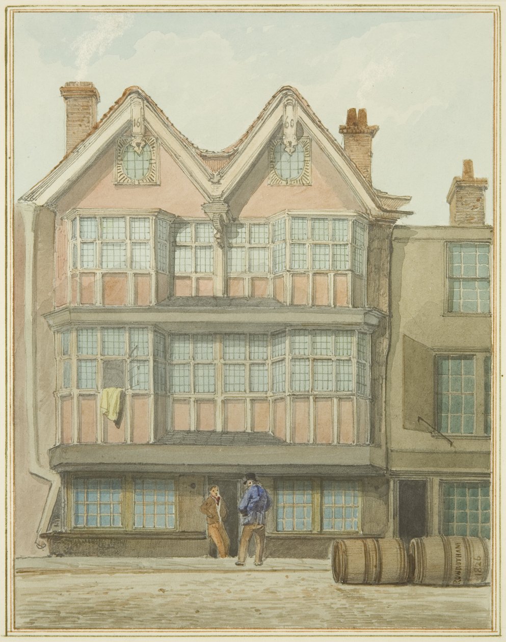 Vieilles maisons du côté ouest, Marsh Street - Thomas Leeson the Elder Rowbotham