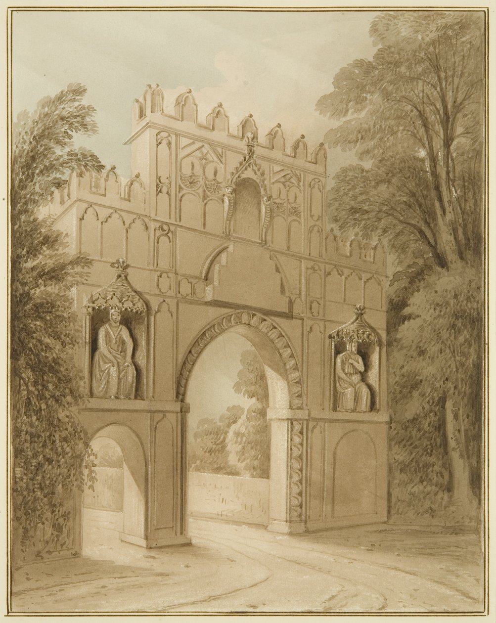 Côté sud de la porte d