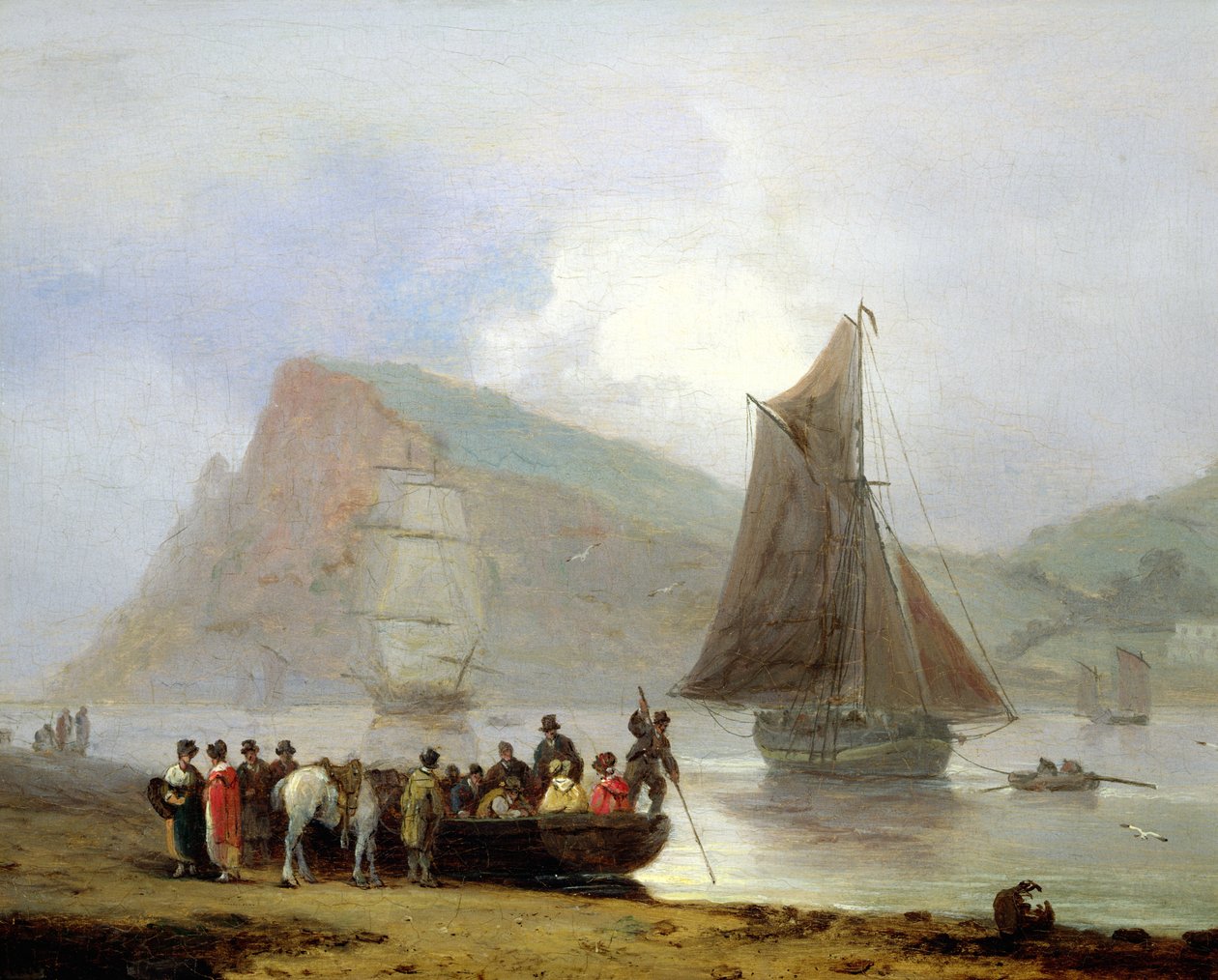 Embarquement sur le ferry à Teignmouth, 1821 - Thomas Luny