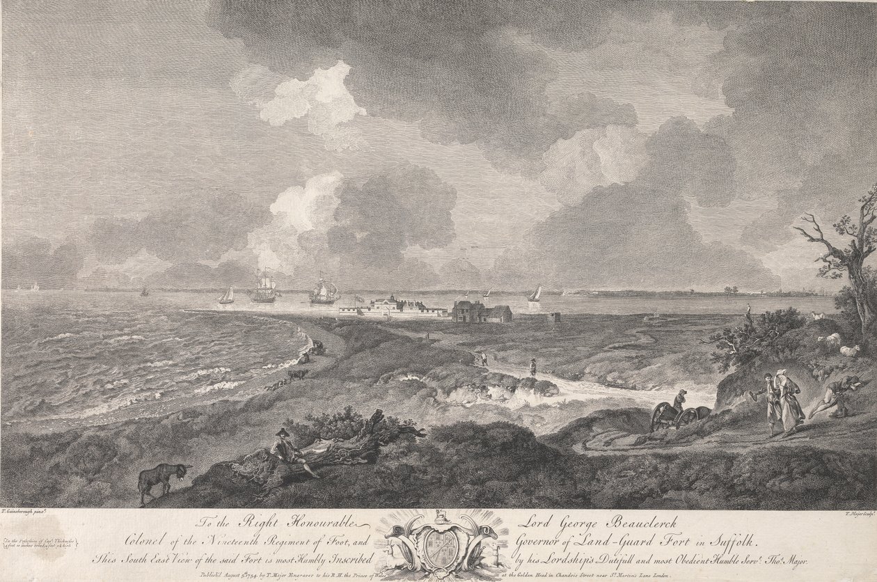 Vue sud-est du fort Land-Guard, dans le Suffolk - Thomas Major