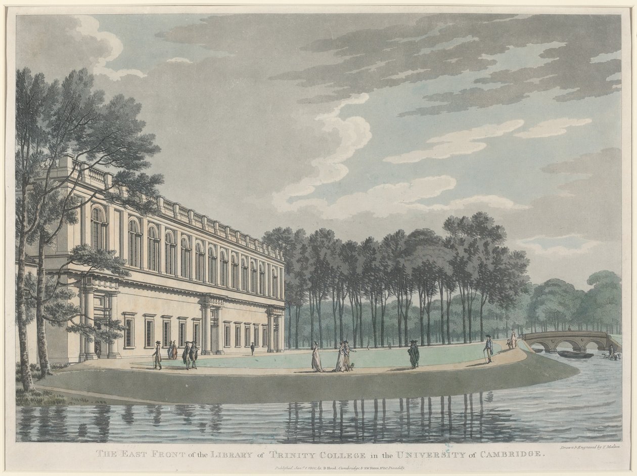 La façade est de la bibliothèque du Trinity College - Thomas Malton
