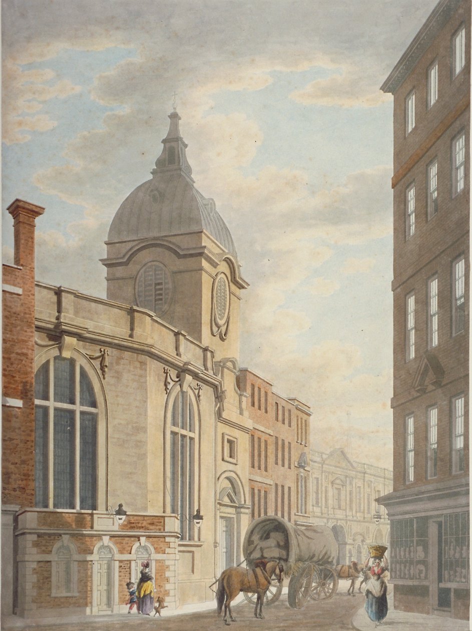 Église de St Benet Fink, Threadneedle Street, City of London, 1797 - Thomas Malton II