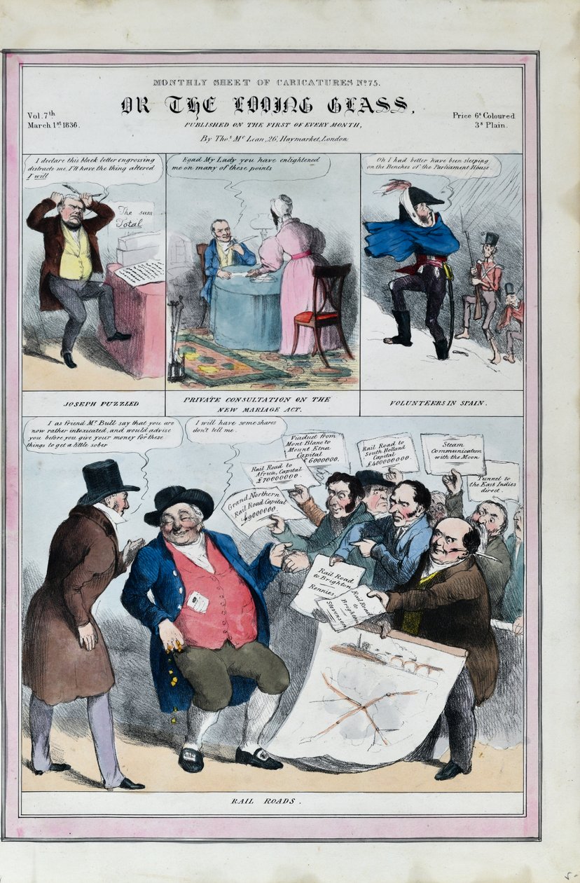 Feuille mensuelle de caricatures no.75. Ou le miroir - Thomas McLean