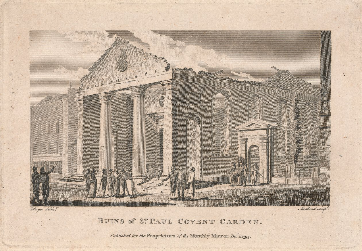 Ruines de St. Paul Covent Garden - Thomas Medland