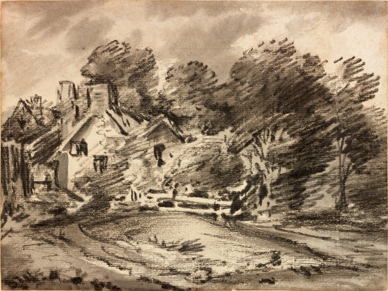 Paysage avec cottage - Thomas Monro