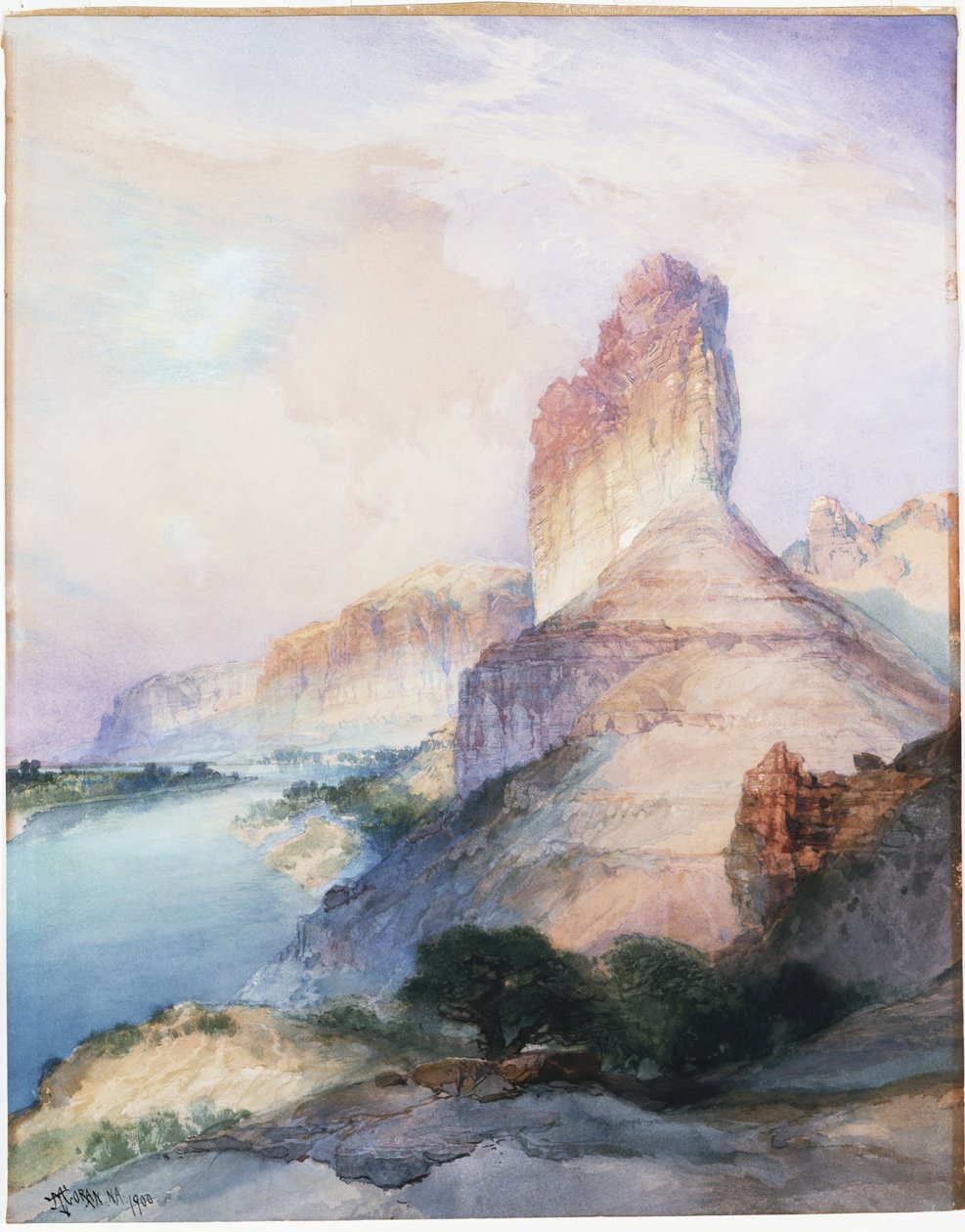 Castle Butte, Green River, Wyoming, 1900 - Thomas Moran