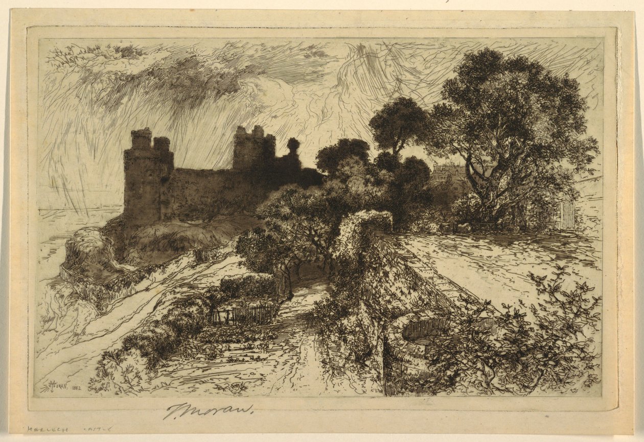 Château de Harlech, nord du Pays de Galles - Thomas Moran
