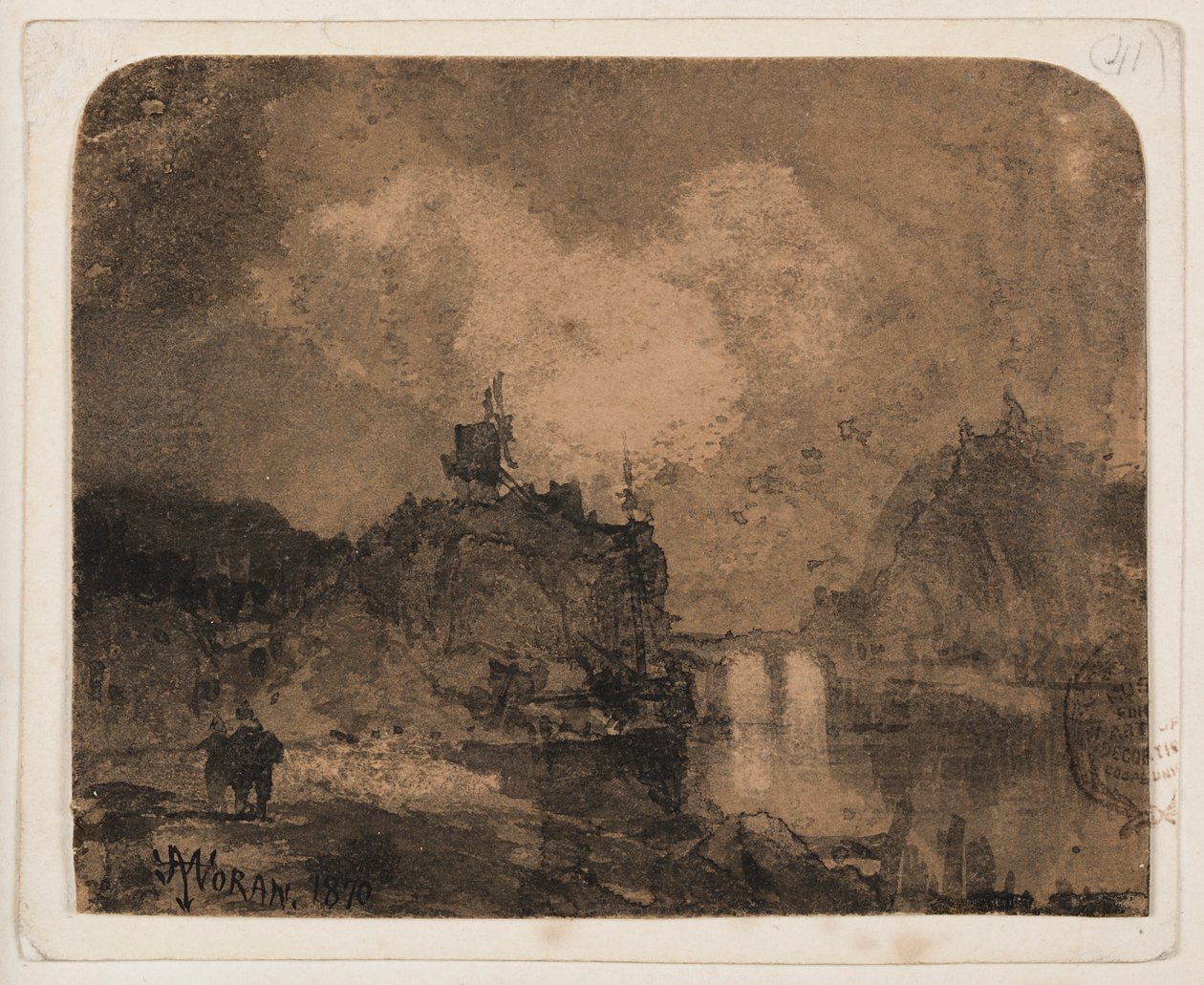 Scène de rivière, Grand Canyon, Colorado - Thomas Moran