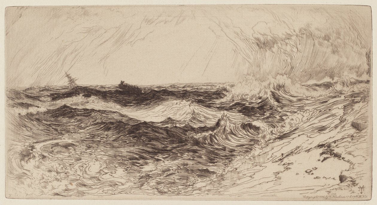 La mer retentissante - Thomas Moran