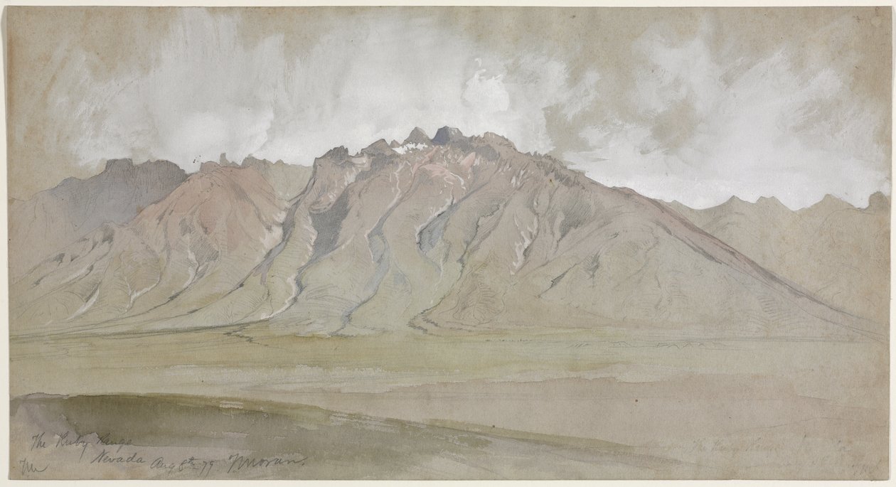 La chaîne Ruby, Nevada - Thomas Moran