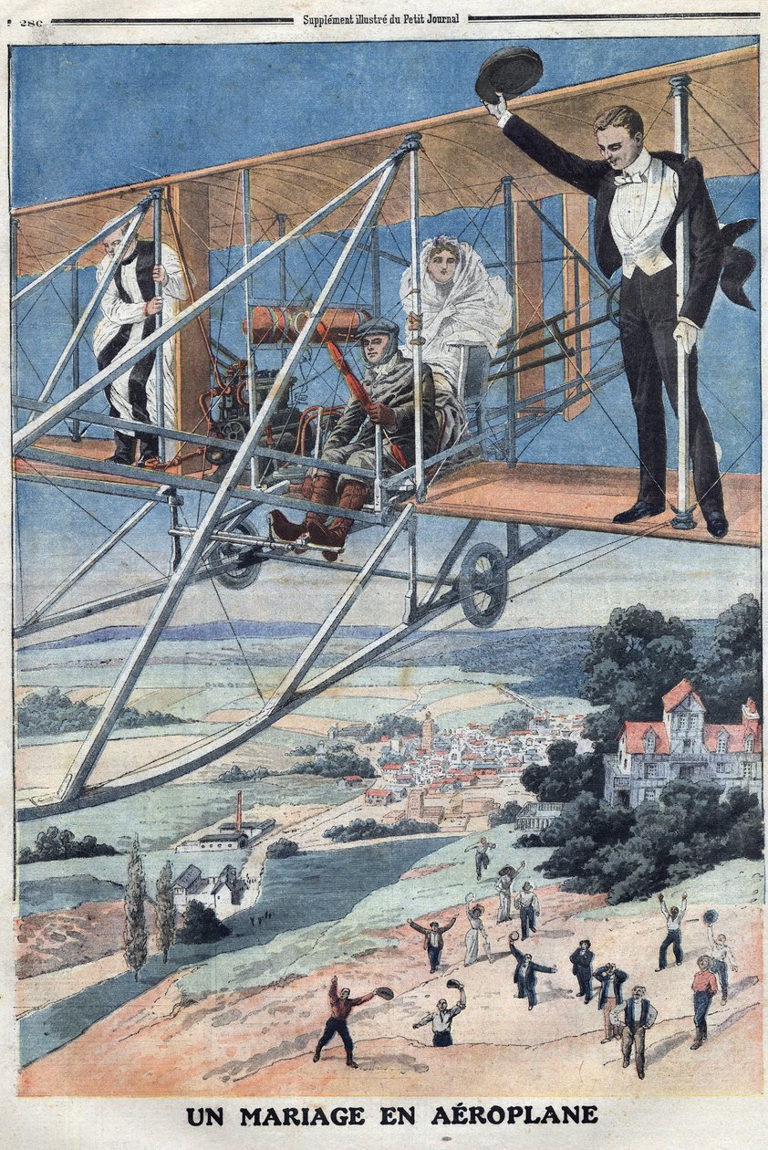 Un mariage en avion - Thomas & Mortimer John Hamilton (1741-79) Jones