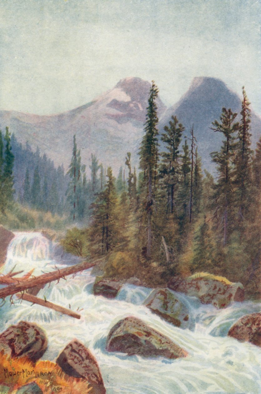 Glacier Crest, Illecillewaet (colour litho) - Thomas Mower Martin
