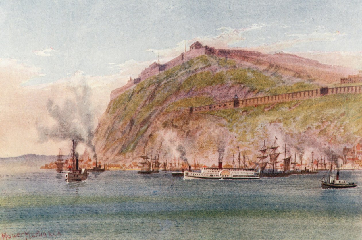 La Citadelle, Quebee (lithographie couleur) - Thomas Mower Martin