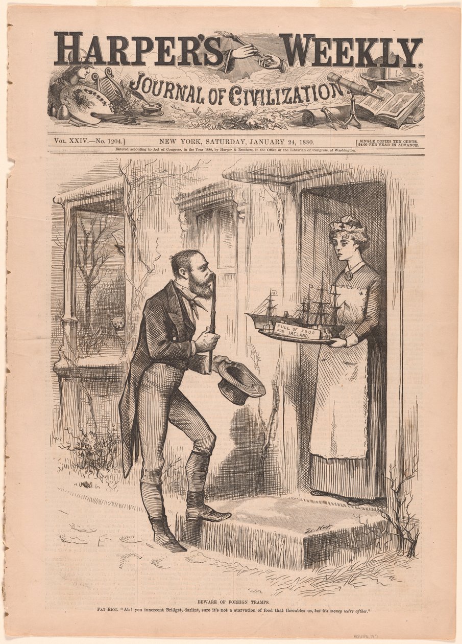 Méfiez-vous des vagabonds étrangers - Thomas Nast