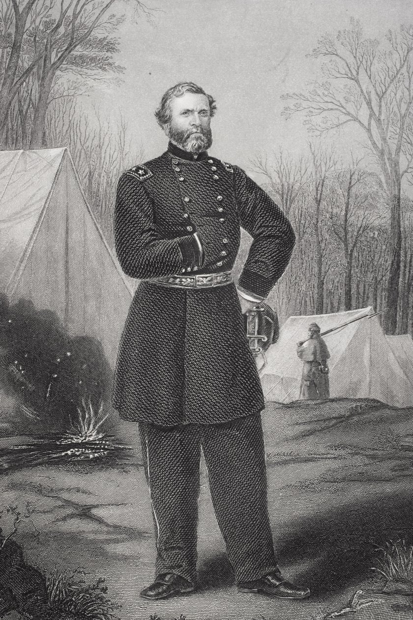Portrait du général George Henry Thomas (1816-70) - Thomas Nast