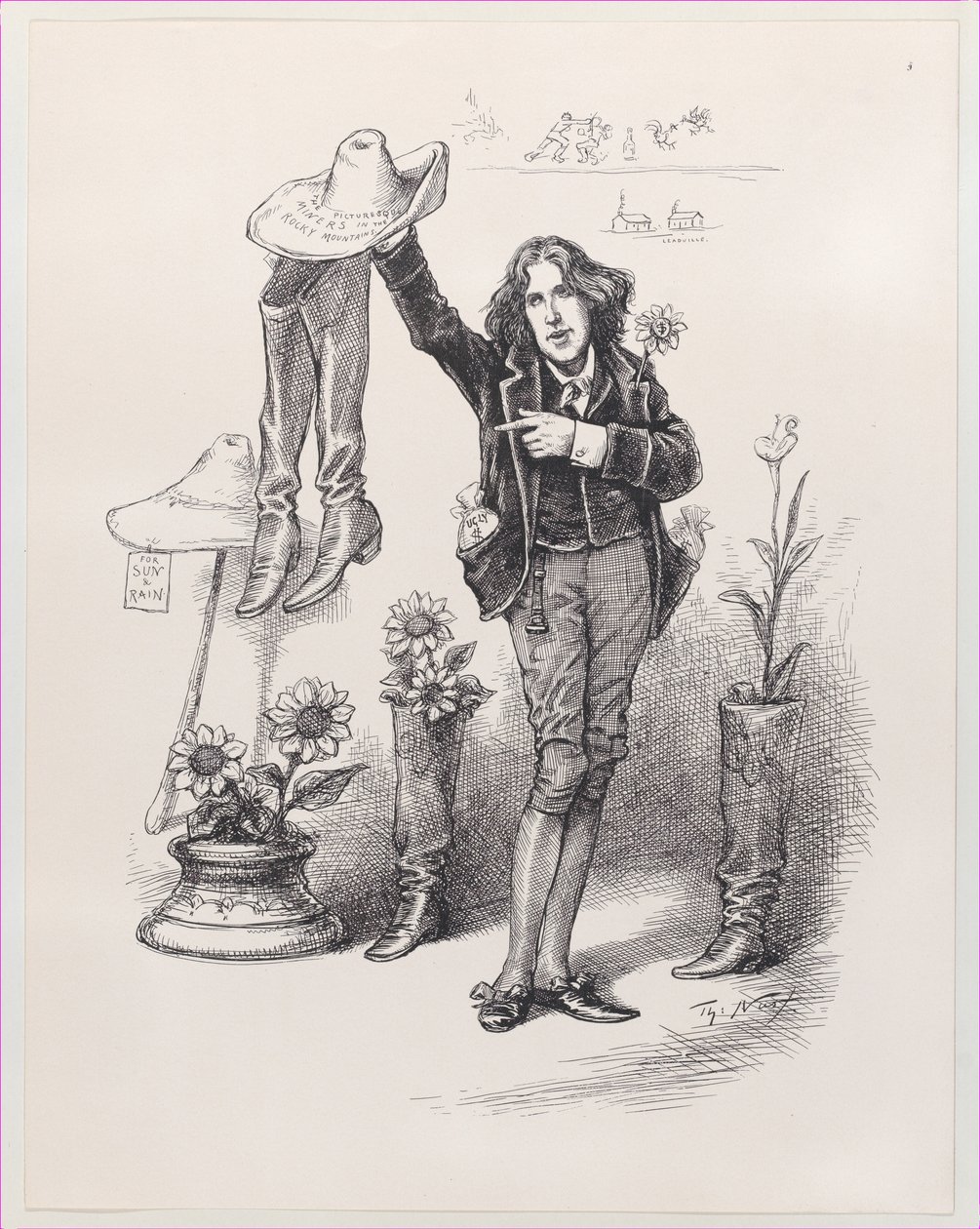 Wilde sur nous. Quelque chose à vivre en Amérique, 10 juin 1882 - Thomas Nast