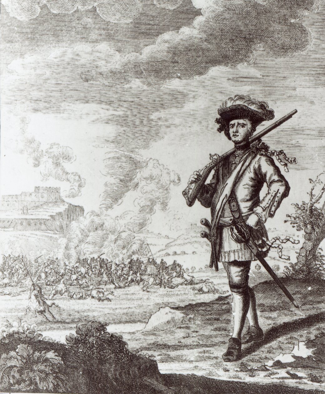 Le capitaine Henry Morgan au sac de Panama en 1671, c.1734 - Thomas Nicholls