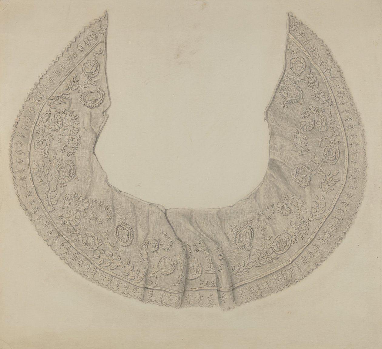 Col en dentelle brodée - Thomas O
