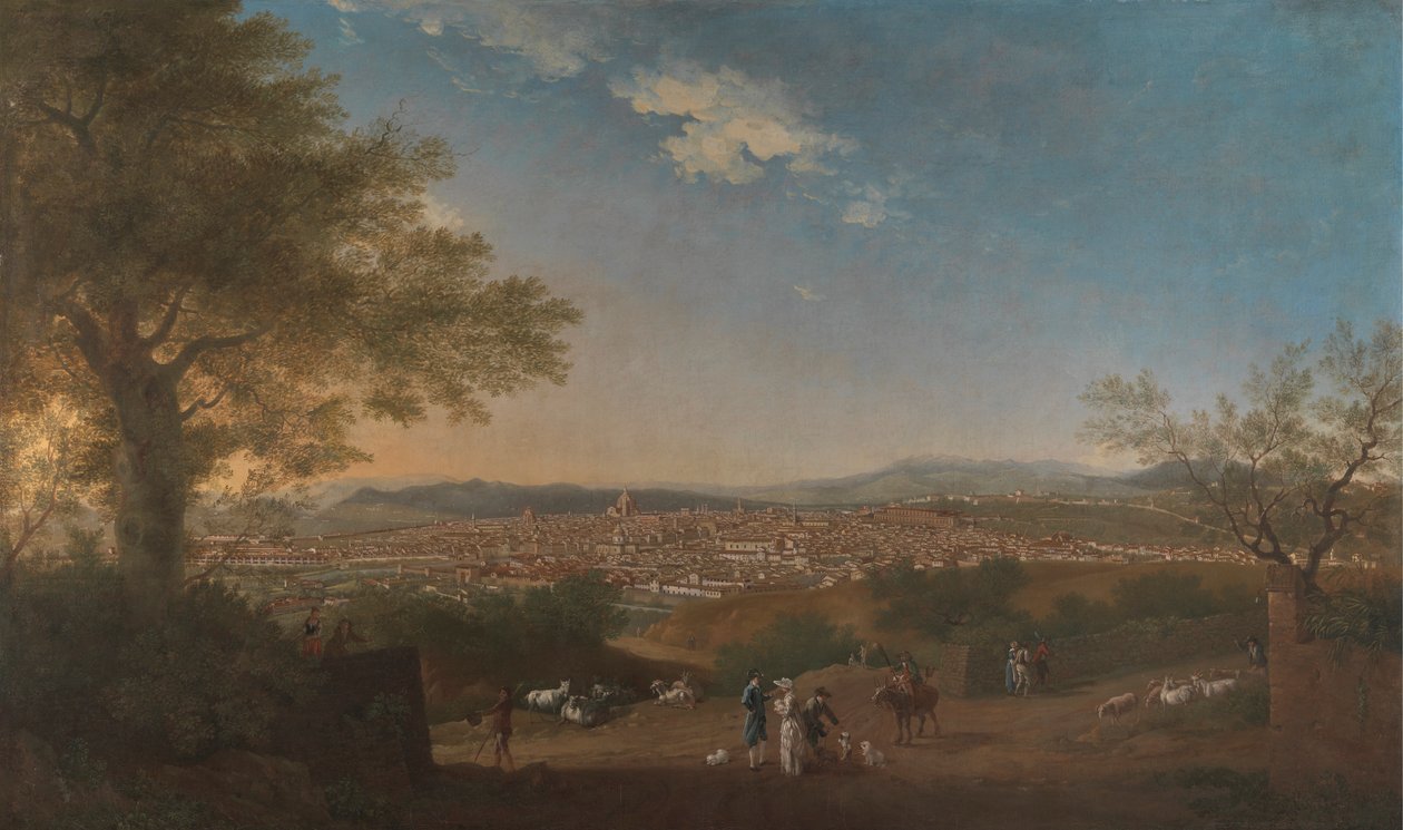 Une vue panoramique de Florence depuis Bellosguardo - Thomas Patch