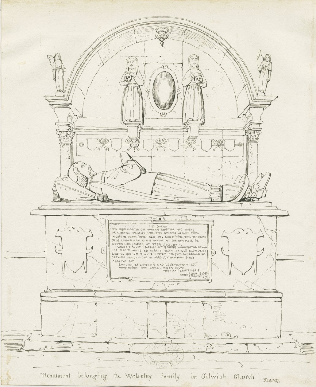 Colwich - Tombe de Robert Wolseley - Thomas Peploe Wood