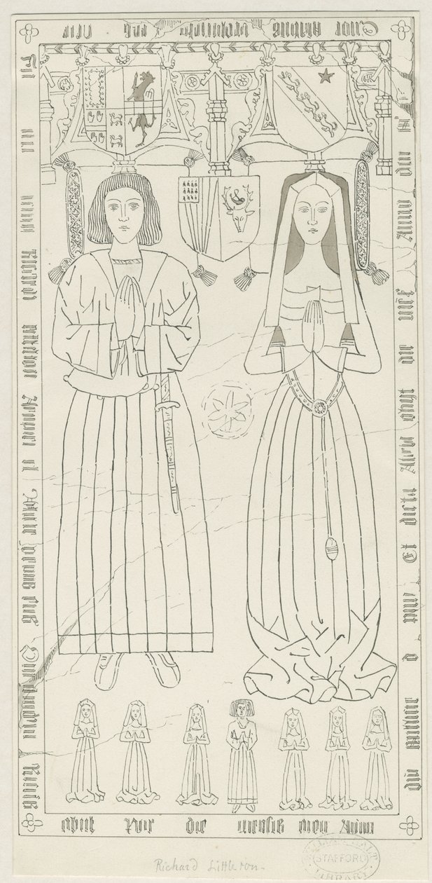 Église de Penkridge - Tombe de Richard Littleton - Thomas Peploe Wood