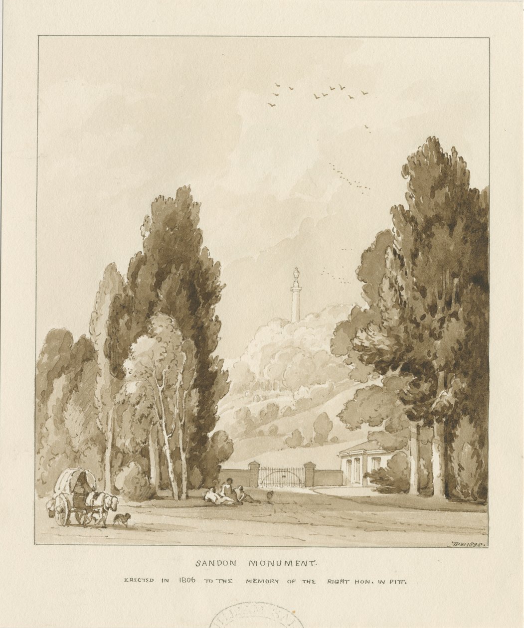 Monument à William Pitt à Sandon - Thomas Peploe Wood