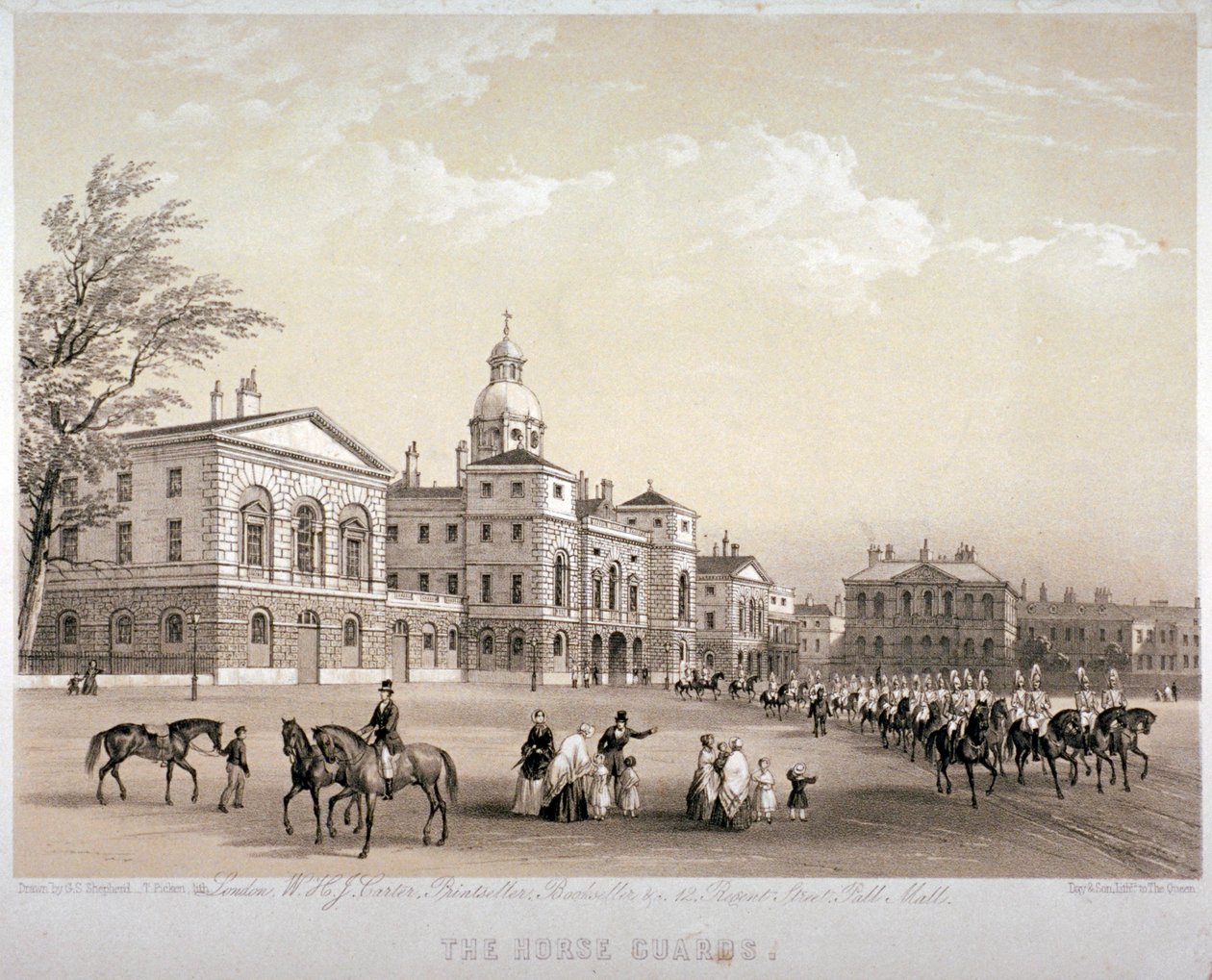 Horse Guards, Westminster, Londres, 1851 - Thomas Picken