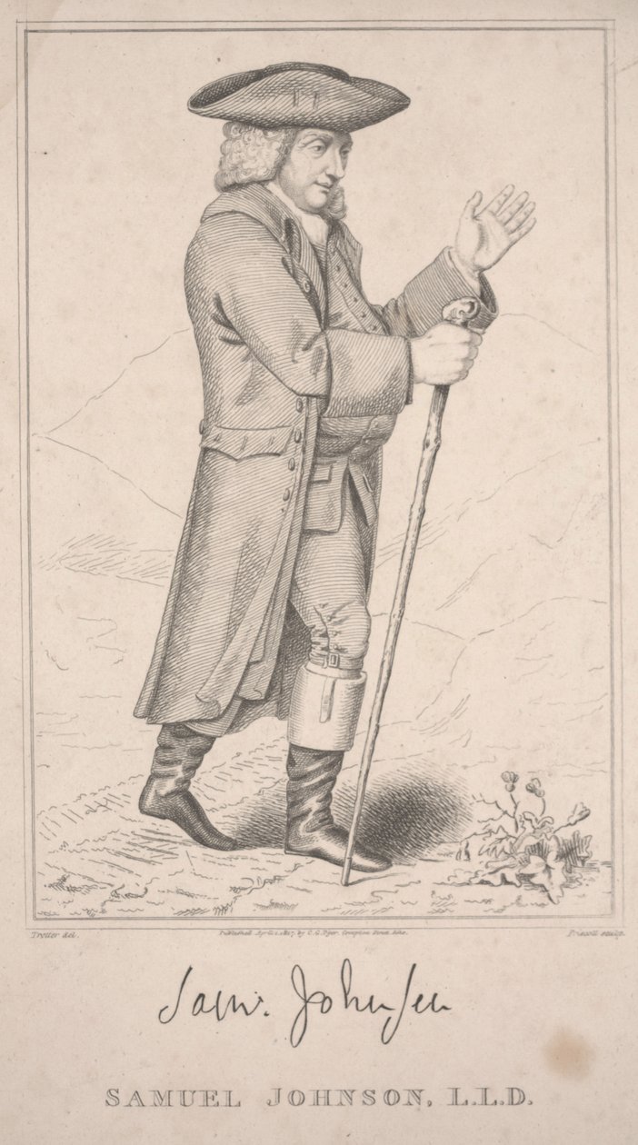 Samuel Johnson, lors de son tour des Highlands en 1773 - Thomas Priscott