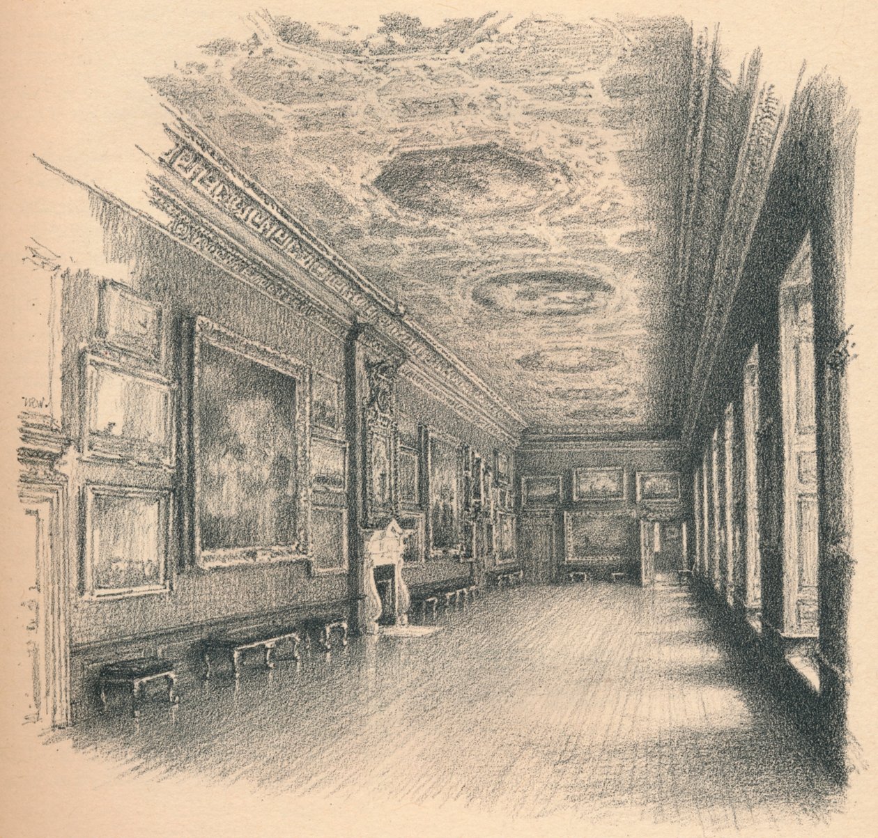 La galerie des rois, palais de Kensington, 1902 - Thomas Robert Way