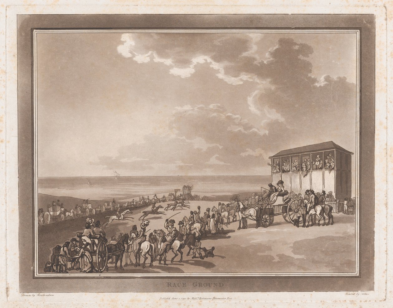 Race Ground Une Excursion à Brighthelmstone - Thomas Rowlandson, Samuel Alken
