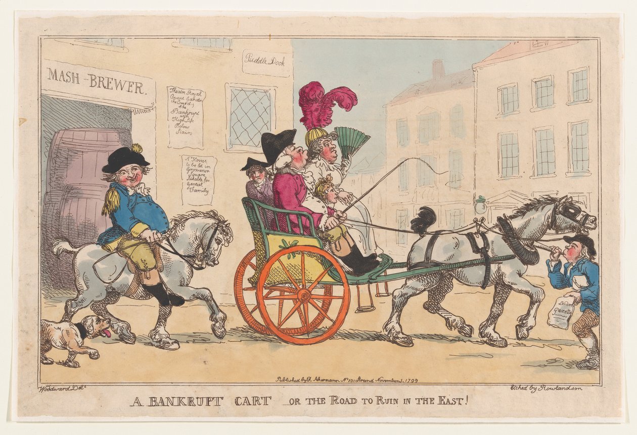 Chariot de faillite, ou La route de la ruine à l