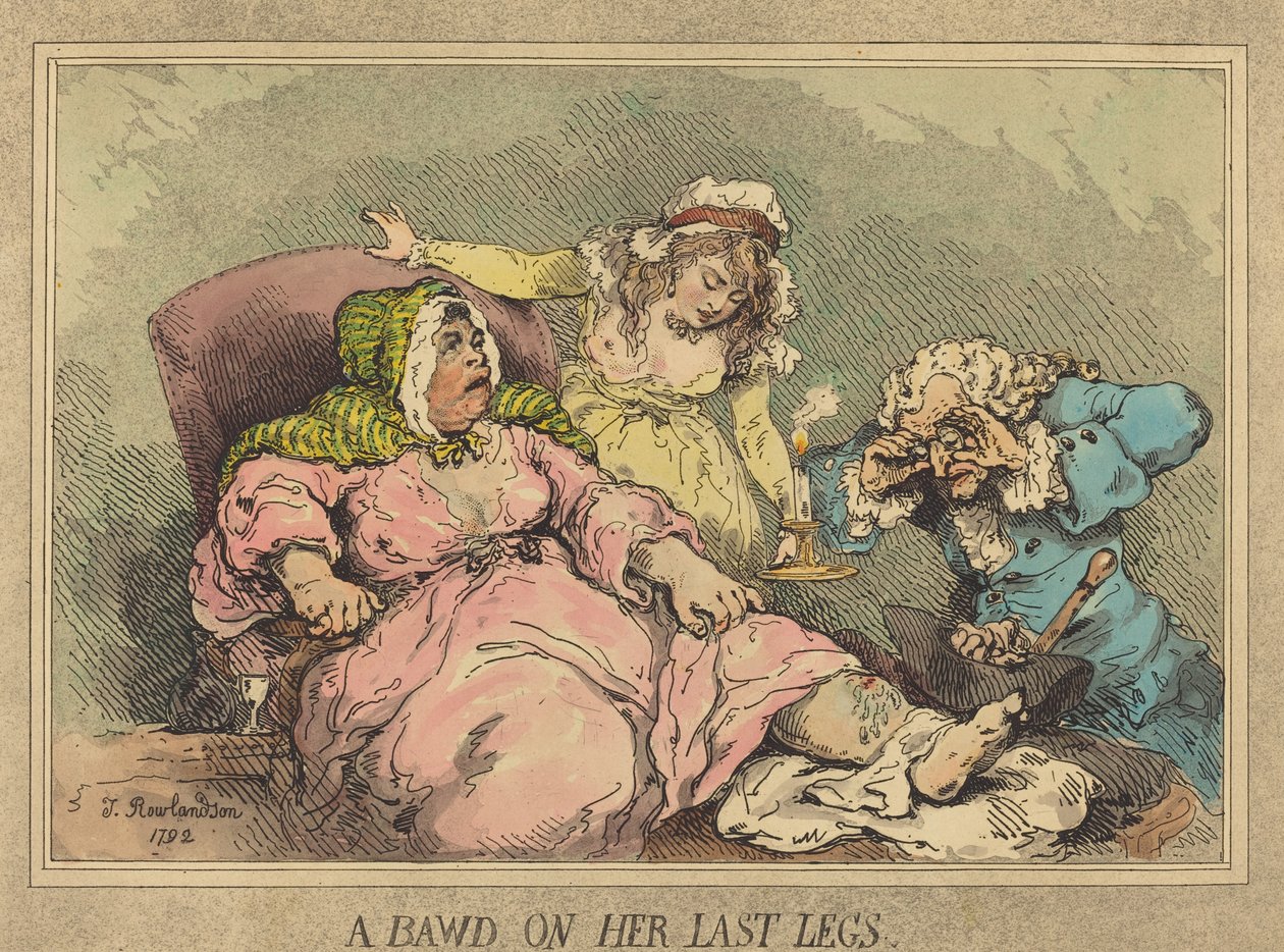 Une maquerelle à ses dernières jambes - Thomas Rowlandson