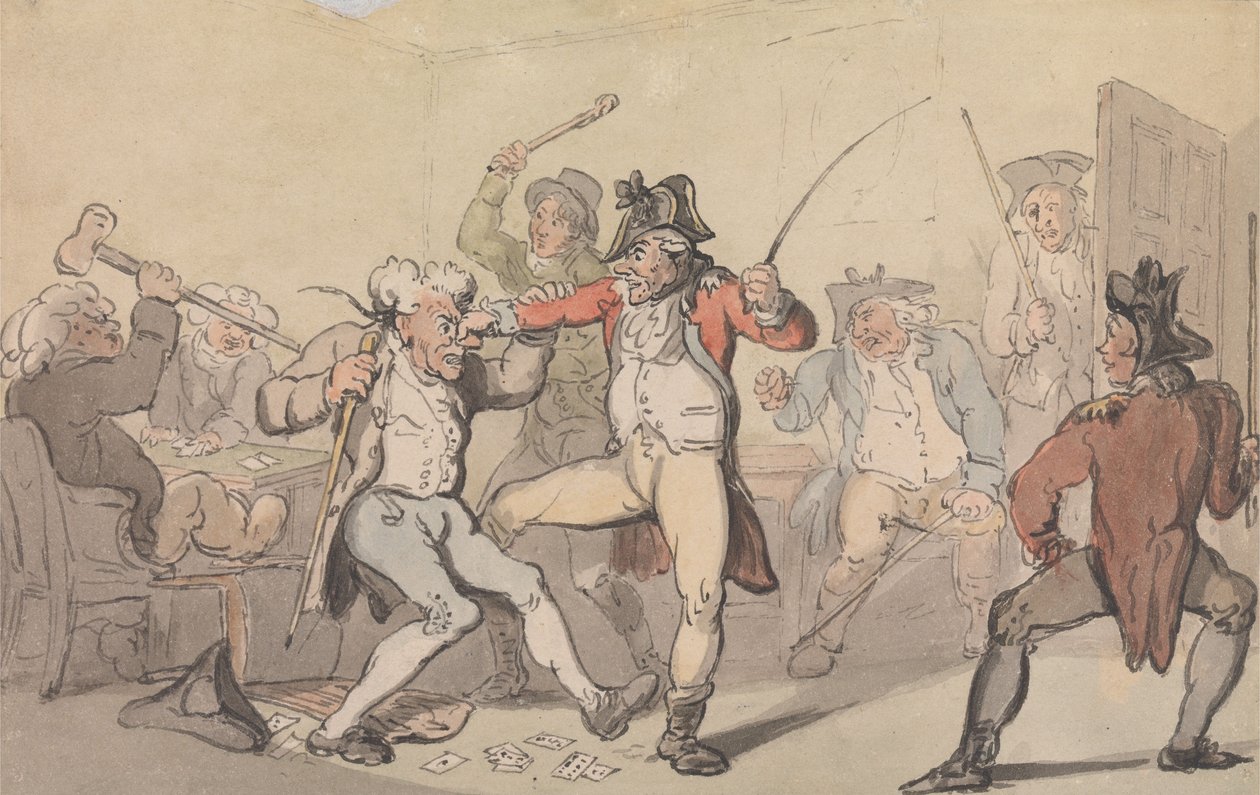 Une « jambe noire » a été repérée en train de tricher - Thomas Rowlandson
