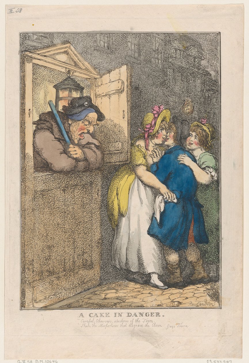Un gâteau en danger, 20 avril 1806 - Thomas Rowlandson