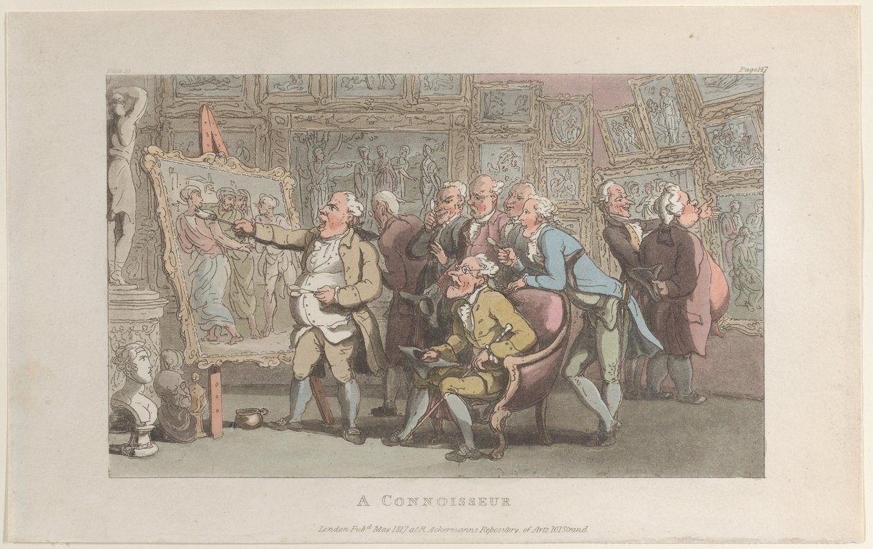 Un Connaisseur, du Vicaire de Wakefield, mai 1817 - Thomas Rowlandson
